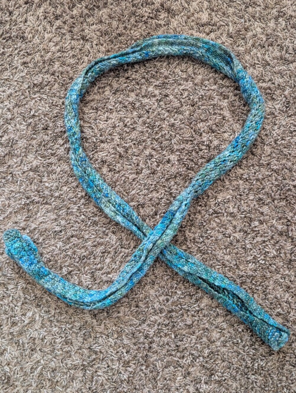 Handwoven Multicolor Blue Braided Women’s Fashion Scarf